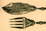 Disegni tratti dal catalogo posateria - 1927 - Calderoni F.lli 1851